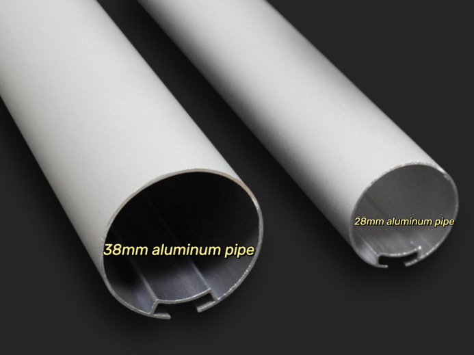 Tube en aluminium de 28 mm 38 mm pour store enrouleur 