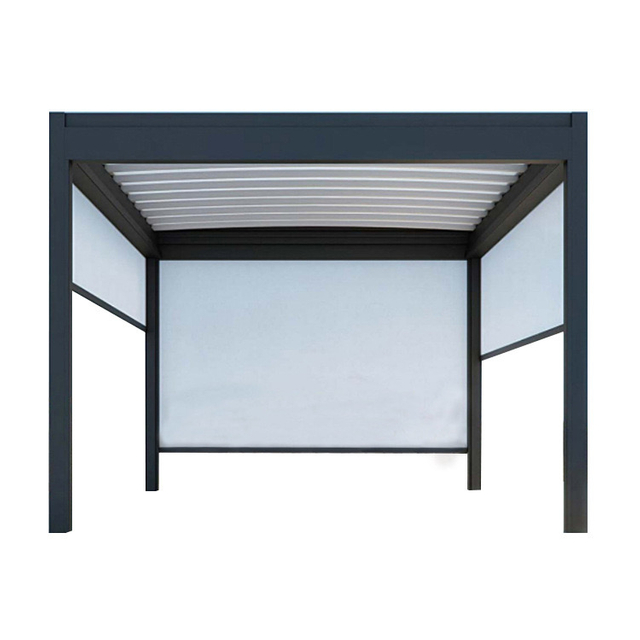 Pergola en aluminium avec toit à persiennes 3 × 3