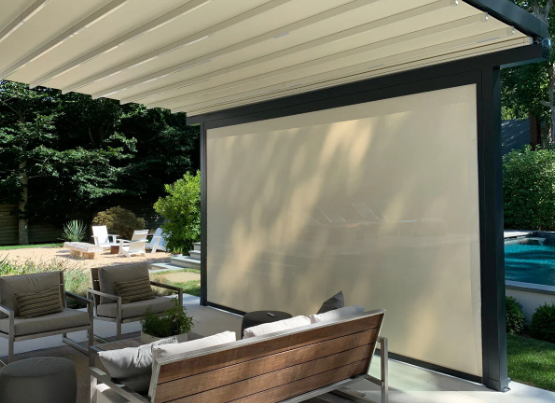 Ombre de roll up de pergola de 10 pieds de large