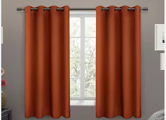 rideau de noirout à isolation thermique solide 52 wx 63 L