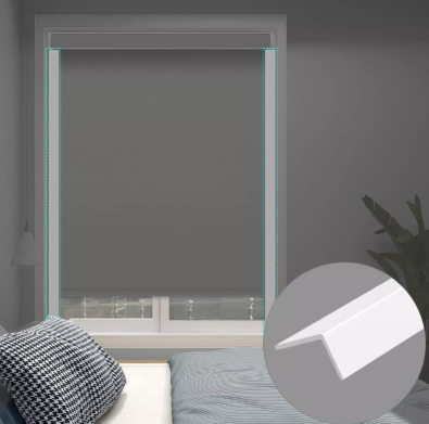 Blackout Cassette Window Shades avec des bandes de blocage légère