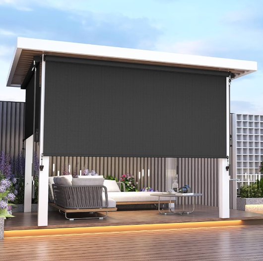 10 x 8 nuances de rouleaux opérationnelles en plein air pour pergola
