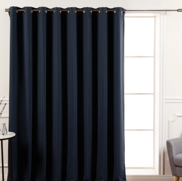 Rideaux isolés pour les portes coulissantes