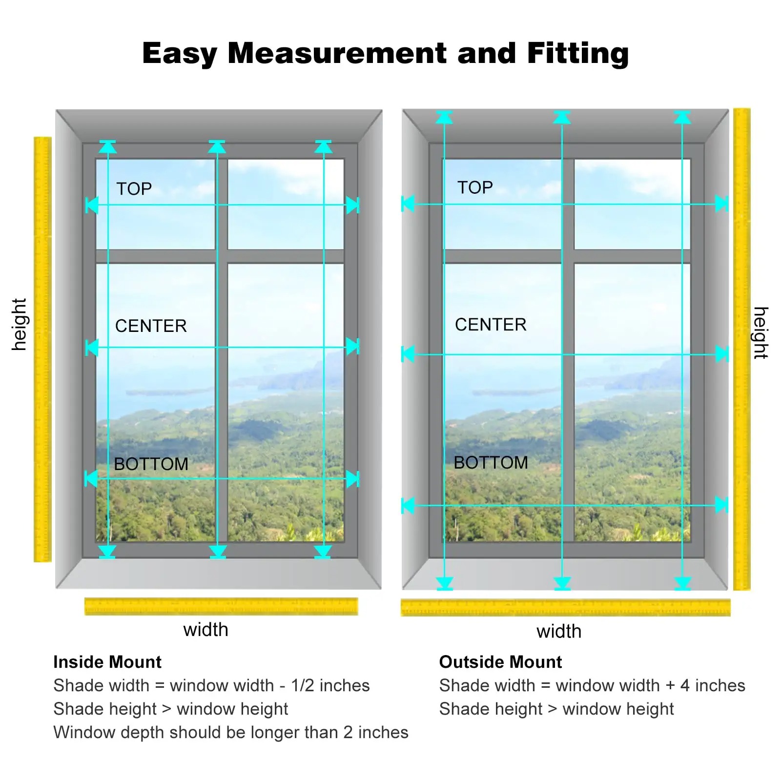 Comment mesurer vos stores cellulaires sans fil personnalisés pour fenêtres