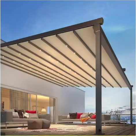 Nuances de canopée de pergola rétractables